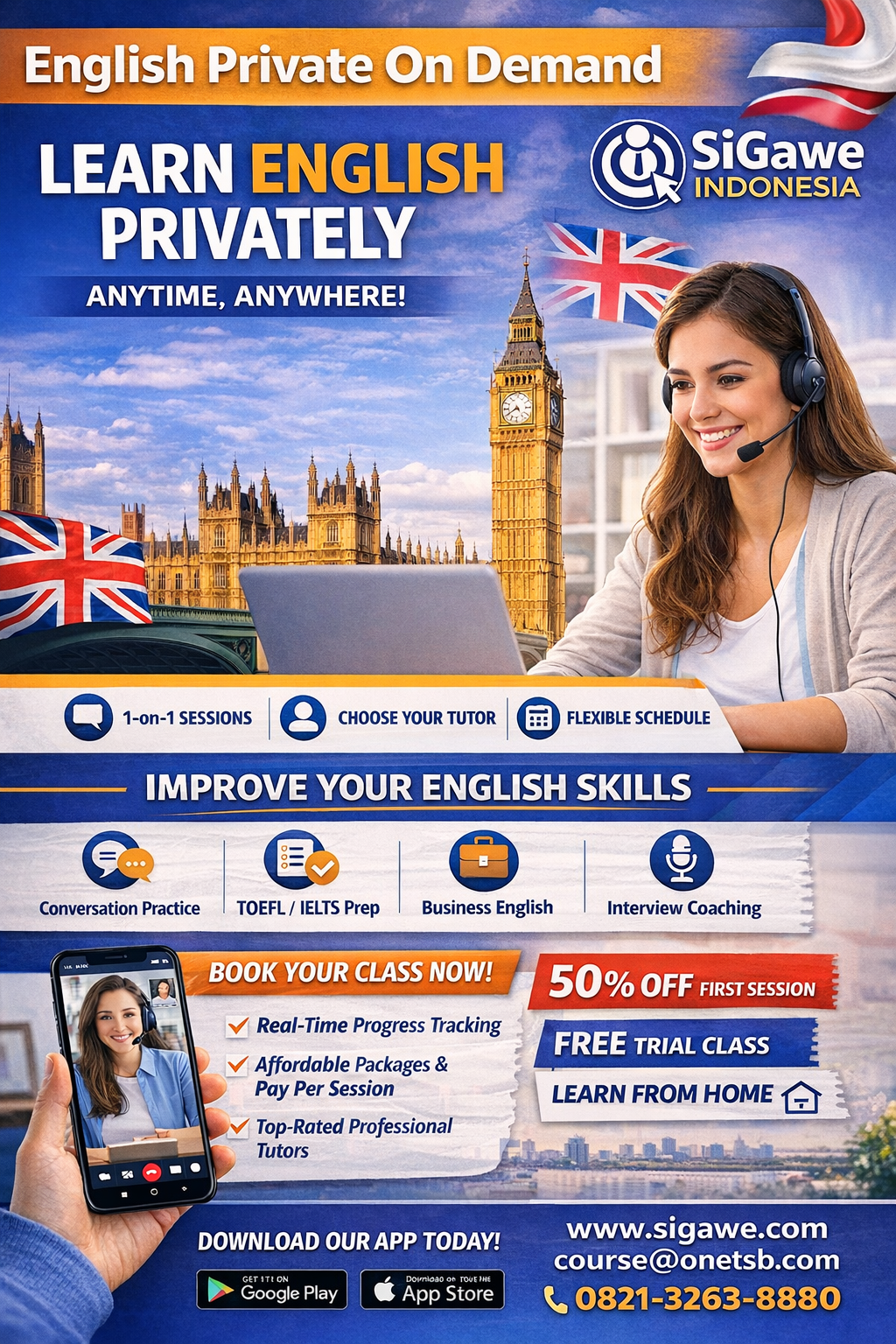 English Private On Demand
